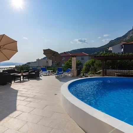 Navis Sea View Apartment With Pool Makarska Exterior photo